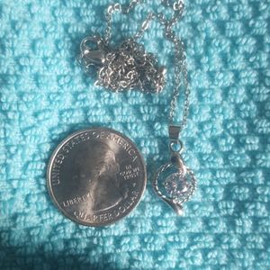 Round Clear Stone 16" expandable Necklace